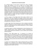 Surgimiento de la educación popular