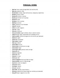 PHRASAL VERBS. Página 1