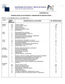 INFORME GLOBAL DE ACTIVIDADES Y TERMINACIÓN DE SERVICIO SOCIAL