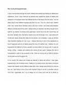 Inglés. My Cultural Experiences