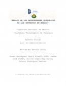 Ensayo de los antecedentes historicos de los impuestos en Mexico