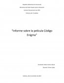 Informe sobre la película "Código Enigma"