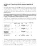 MÉTODOS DE FILTRACIÓN DEL AGUA POR MEDIO DE VASIJA DE BARRO