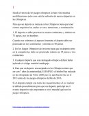 Administracion deportiva. Juegos Olímpicos