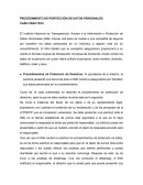 PROCEDIMIENTO DE PROTECCIÓN DE DATOS PERSONALES