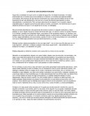 La carta de una dolorosa realidad