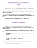 Acto de inicio del ciclo lectivo