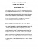 LA DEPRESIÓN EN LA ADOLELESCENCIA