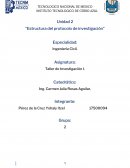 Estructura del protocolo de investigación