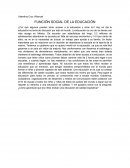 Función Social de la Educación