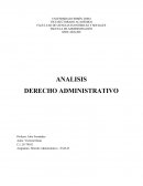 ANALISIS DERECHO ADMINISTRATIVO