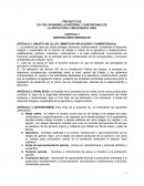 PROYECTO DE LEY DEL DESARROLLO INTEGRAL Y SUSTENTABLE DE LA APICULTURA Y MELIPONICULTURA