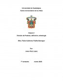 División de Poderes, definición, etimología