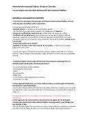 Los principios estructurales del Derecho Internacional Público