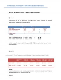 MÉTODO DE VALORACIÓN Y COMPARACIÓN DE INVERSIONES. Página 1