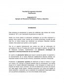 Ejemplo de Planeación Estratégica, Táctica y Operativa