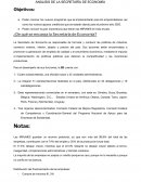 Análisis de la Secretaría de Economía
