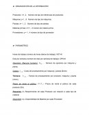 ORGANIZACIÓN DE LA INFORMACIÓN