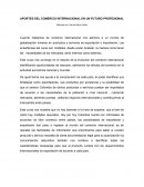 APORTES DEL COMERCIO INTERNACIONAL EN UN FUTURO PROFESIONAL