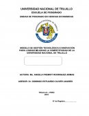 Gestion tecnológica e innovación en universidades