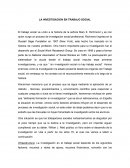 LA INVESTIGACION EN TRABAJO SOCIAL