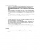 Conclusiones de cono de arena