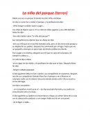 La niña del parque (terror)