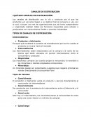 CANALES DE DISTRIBUCION