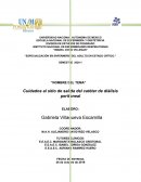 Cuidados al sitio de salida del catéter de diálisis peritoneal