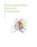 Resumen Altas Capacidades y el desarrollo del talento