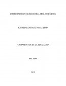 FUNDAMENTOS DE LA EDUCACION