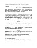 Recurso Administrativo de Revisión Boleta de infracción Yucatán