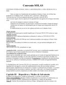 SOLAS .CONVENIO INTERNACIONAL PARA LA SEGURIDAD DE LA VIDA HUMANA EN LA MAR