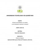 Modelo de Negocio: Aplicación Móvil para la Renta de Productos y Servicios