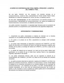 ACUERDO DE CONFIDENCIALIDAD PARA COMPRA, OPERACIÓN Y LOGISTICA DEL CHAMOTE Y RCD
