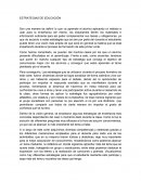 ESTRATEGIAS DE EDUCACIÓN