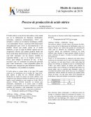 Proceso de producción de acido nitrico