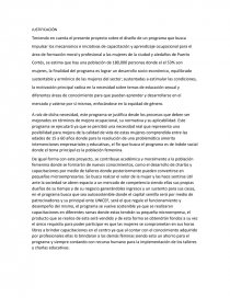 FORO 2 diseño de un programa que busca Impulsar los mecanismos e iniciativas de capacitación y aprendizaje ocupacional. Página 1