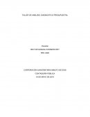 TALLER DE ANÁLISIS: DIAGNOSTICO PRESUPUESTAL