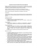 Instructivo Toma de Inventario Físico de las Agencias