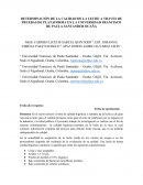 DETERMINACIÓN DE LA CALIDAD DE LA LECHE