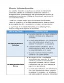 Diferentes Sociedades Mercantiles