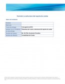Elementos del costo y estructura del reporte de costos