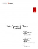 Cuatro Productos de Primera Necesidad