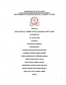 EDUCACIÓN DEL HOMBRE ANTIGUO SEGUNDA PARTE: ROMA