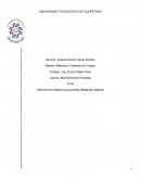 PROYECTO PARA EVALUACIÓN PRIMERA UNIDAD. “MÉTODOS Y SISTEMAS DE TRABAJO”