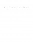 Tarea 1: Texto argumentativo en torno a los cuentos de Tomás Vargas Osorio