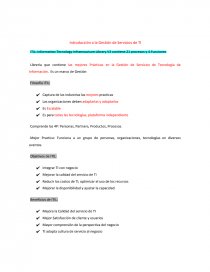 ITIL Continuidad del Servicio. Página 1