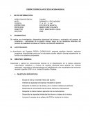 DISEÑO CURRICULAR DE EDUCACION MUSICAL