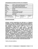 Individualización de Audiencia de formal. de la investigacisn